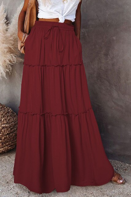 NATALIE - Bohemian Skirts with Elastic Waist