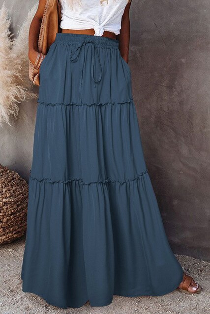 NATALIE - Bohemian Skirts with Elastic Waist