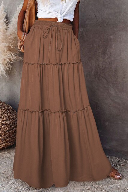 NATALIE - Bohemian Skirts with Elastic Waist
