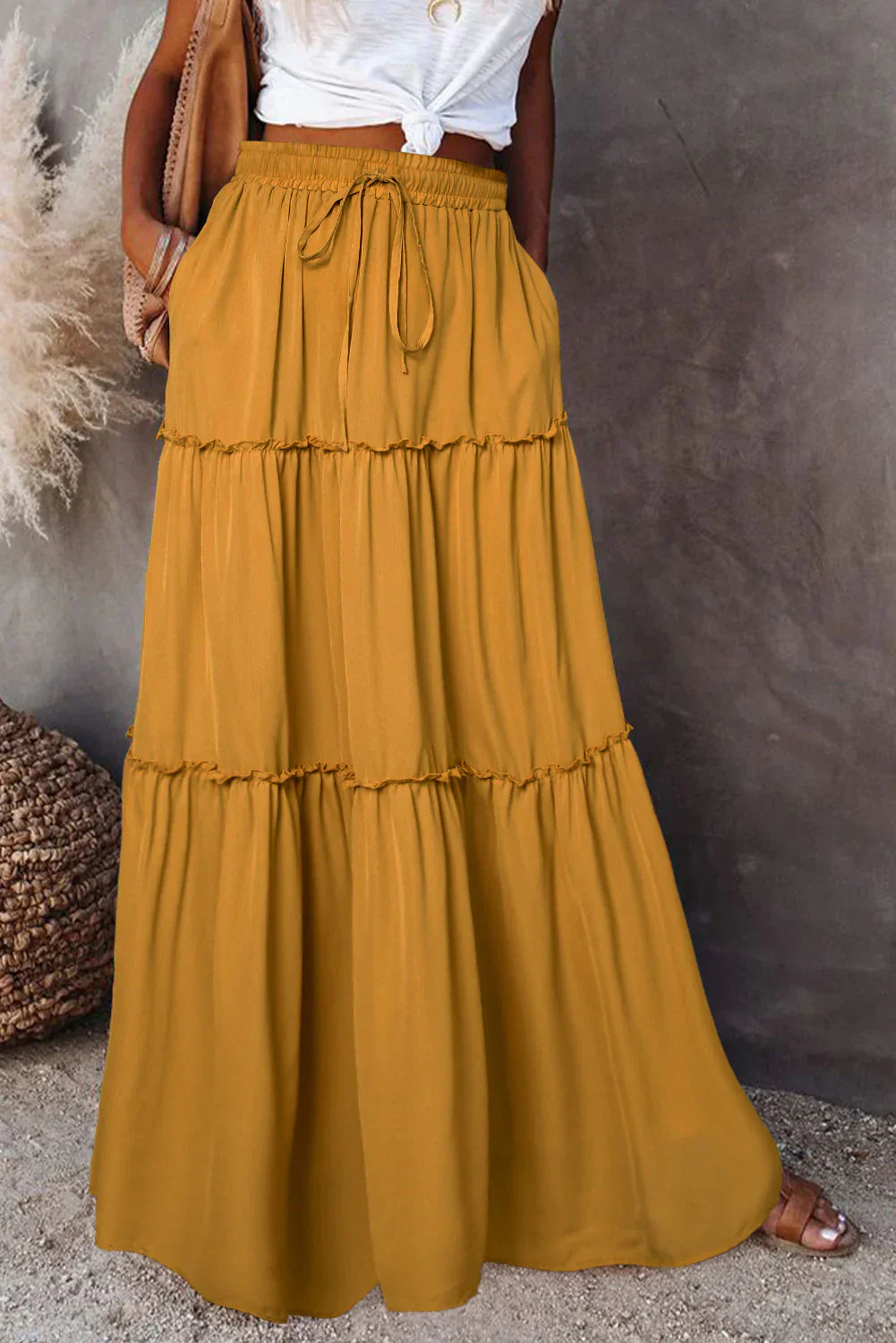NATALIE - Bohemian Skirts with Elastic Waist